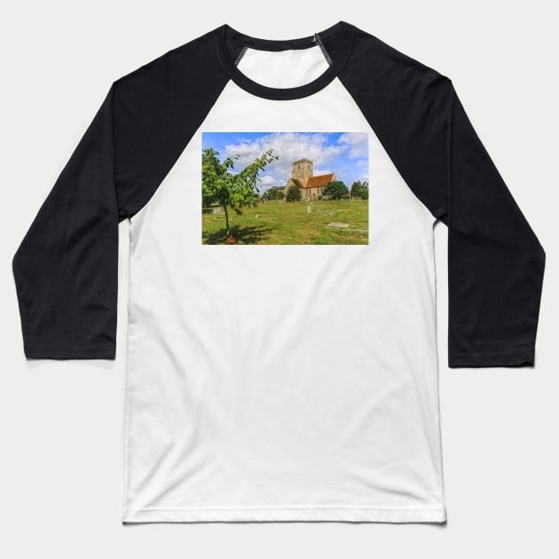 The Church Of St Mary at Cholsey Baseball T-Shirt by IanWL